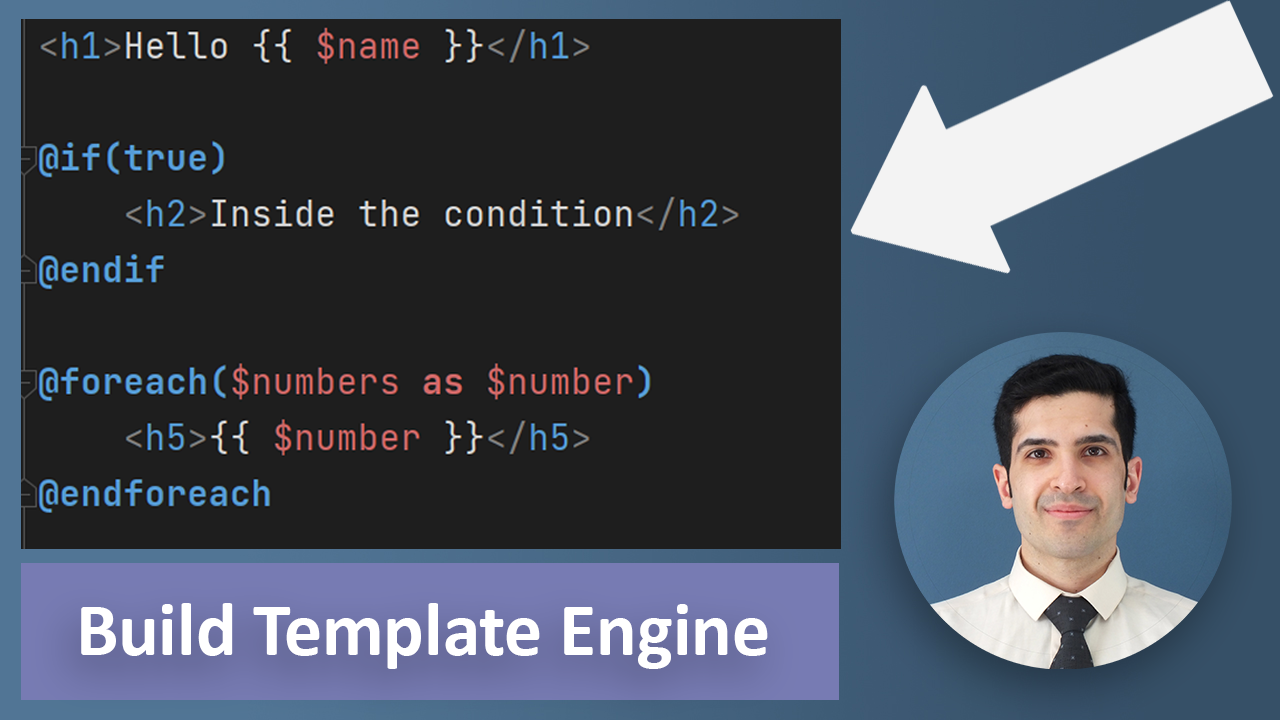 Creating a Simple Template Engine like Laravel Blade in PHP